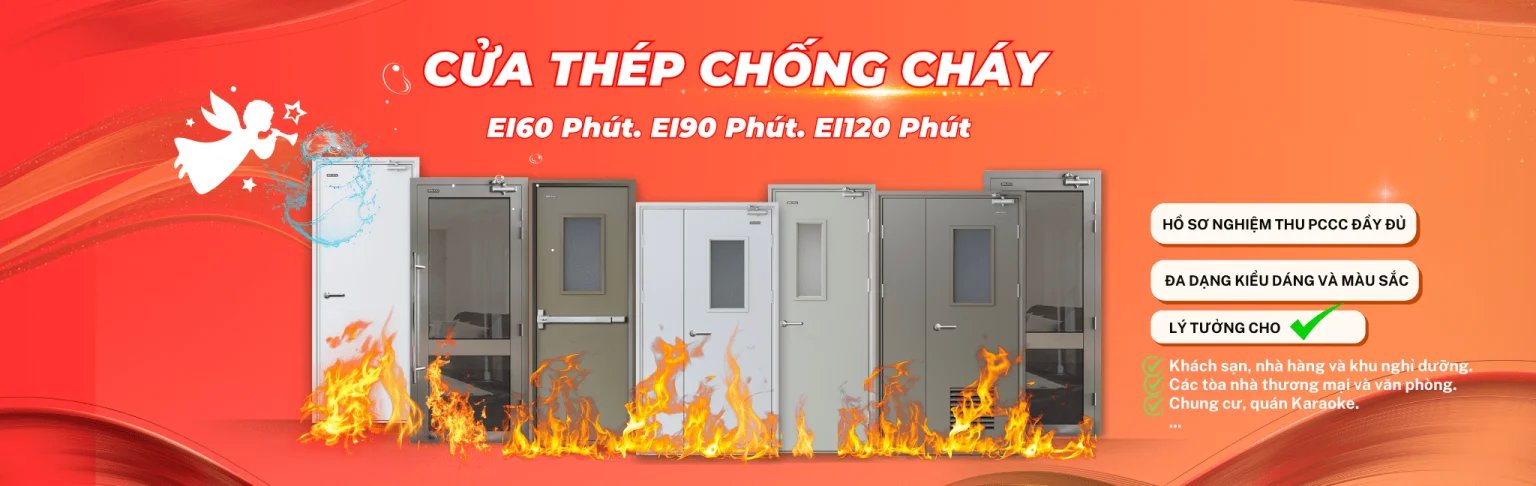 Cửa thép chống cháy, cửa thép vân gỗ GALAXY